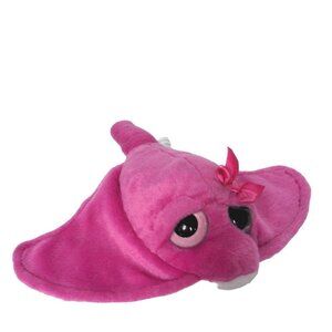 Wishpets Droopy Ray Pink Stingray Mantaray Plush Stuffed Animal 2013 12.5"